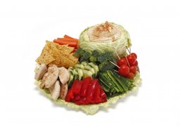Col rellena de hummus