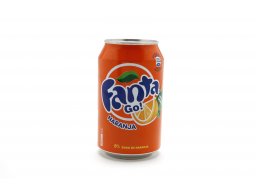 Fanta de naranja 33cl con vaso desechable